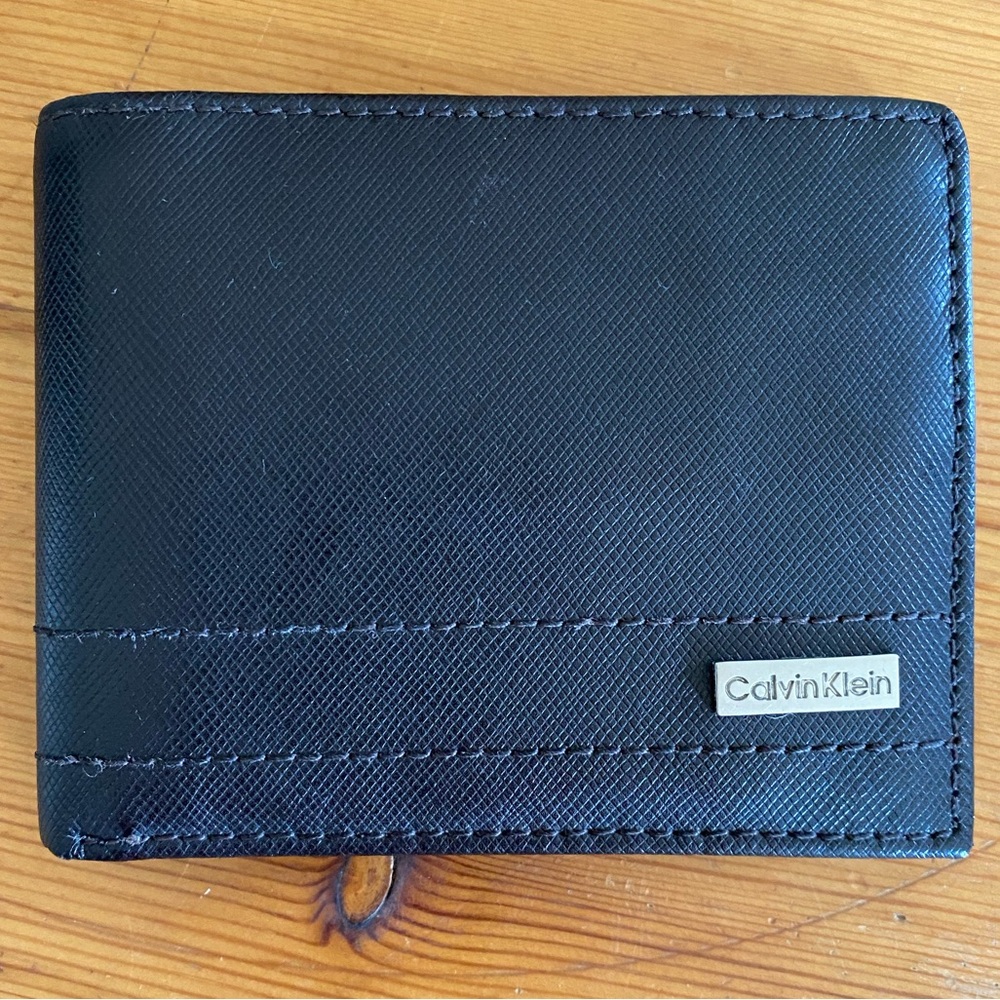 Calvin Klein Soft Black Leather Men's Wallet.